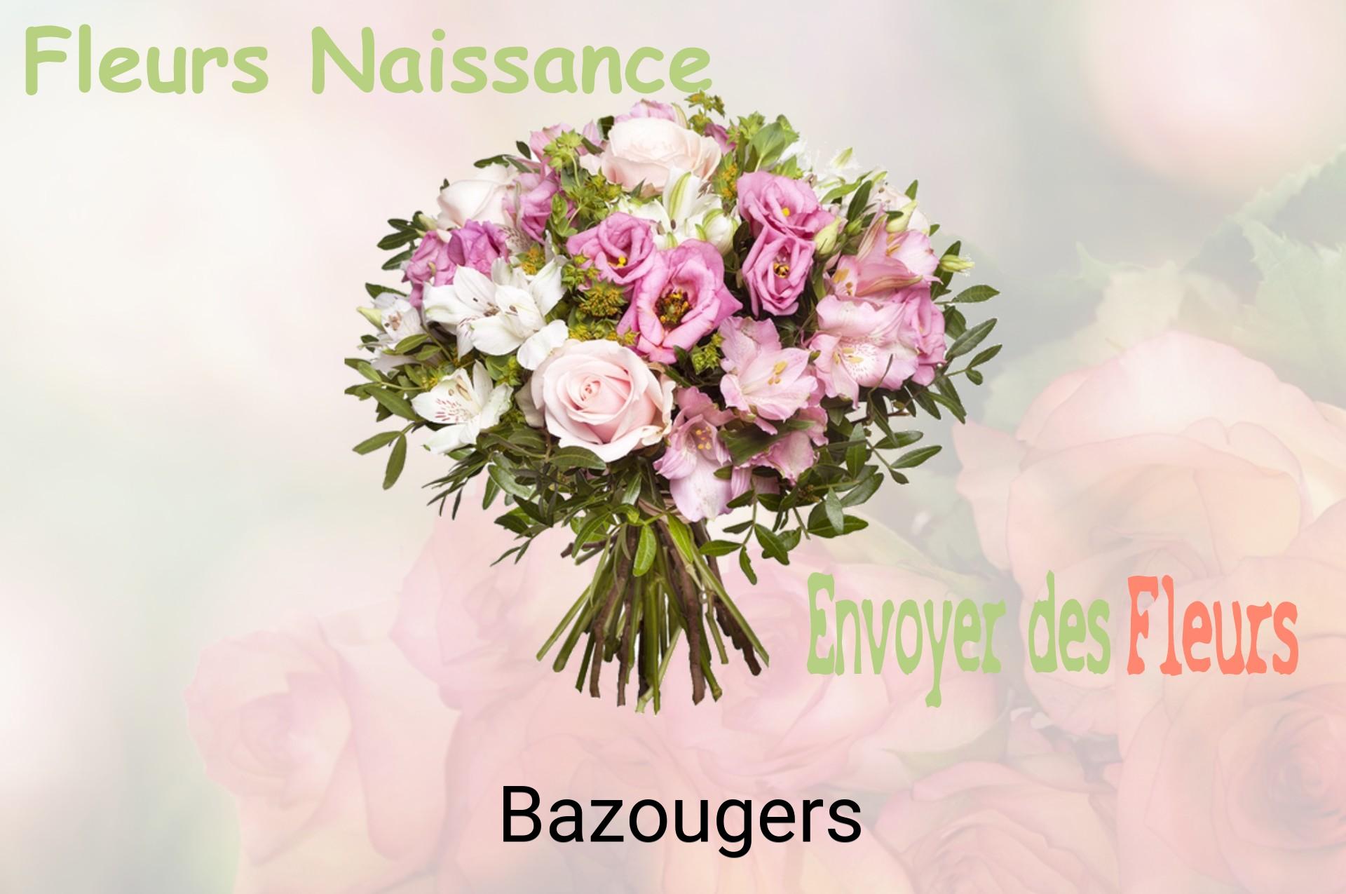 Bouquet de fleurs de naissance livré à Bazougers